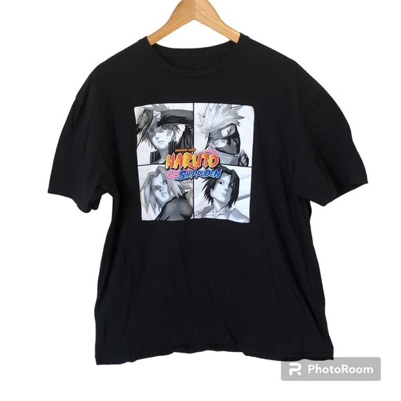 Naruto Anime Graphic T-Shirt Men’s Size XL Short Sleeve - Picture 1 of 5